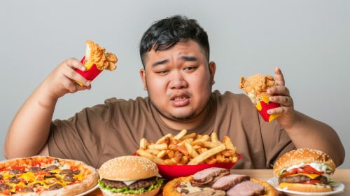 man trying to overcome cravings